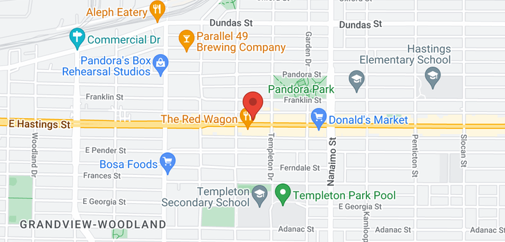 map of 401 2141 E HASTINGS STREET